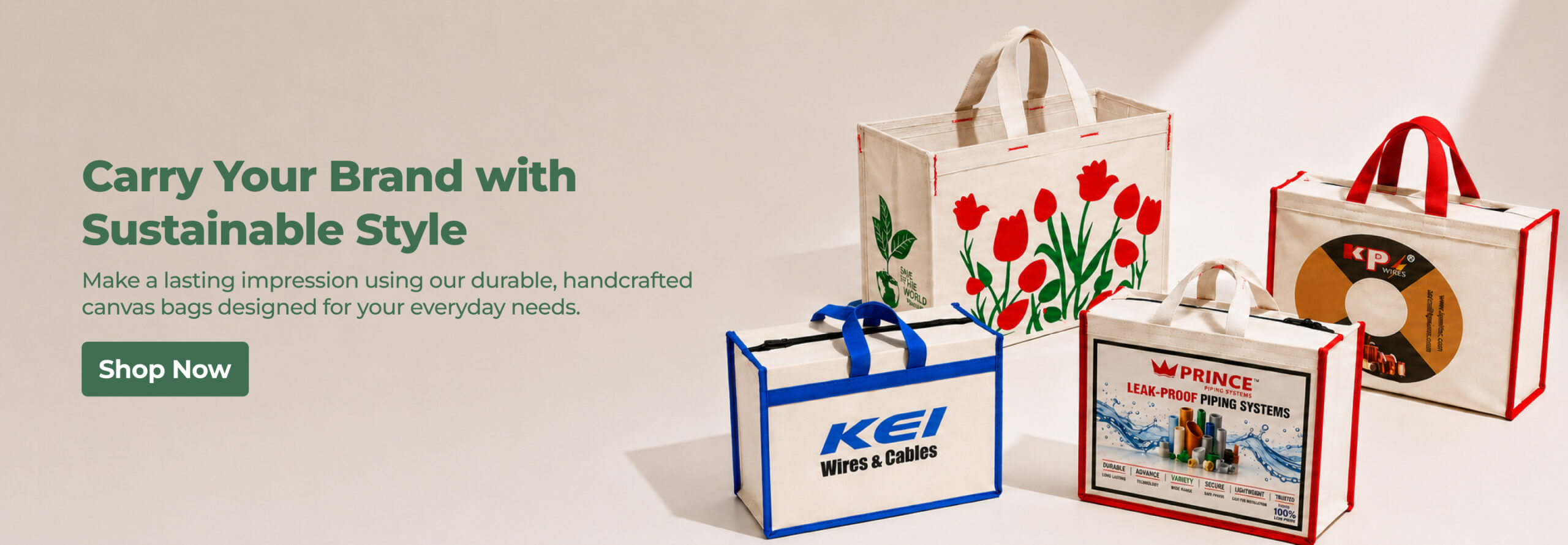 BB Gro Canvas Bags Banner 2