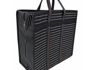 Lining Black & White Bag
