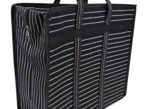 Lining Black & White Bag